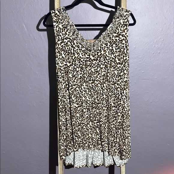 Maurices Leopard Print Racerback Tank - Picture 1 of 7